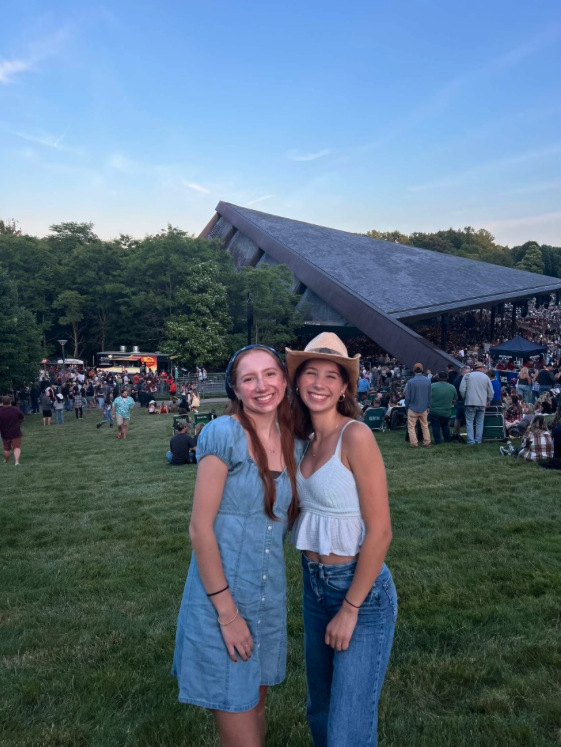 Junior Maddie Mormino with her sister, Abby Mormino, at Blossom this past summer seeing Chris Stapleton at Blossom. They made sure to get use out of their summer passes, but with the wide variety of concerts made this easy.